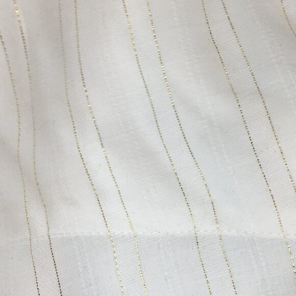 Crazy Cowboy Long-Sleeve White Snap Button Shirt with Gold Stripes Size L - Picture 14 of 14